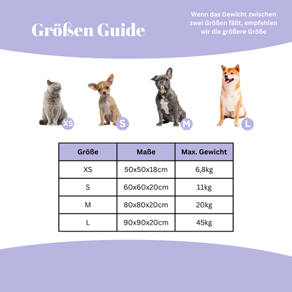 🐶 Donut Bett für Hunde und Katzen 🐱